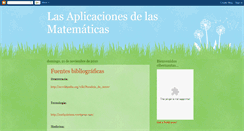 Desktop Screenshot of lasaplicacionesdelasmatemticas.blogspot.com