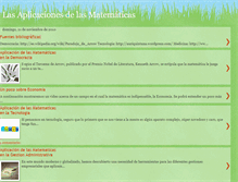 Tablet Screenshot of lasaplicacionesdelasmatemticas.blogspot.com