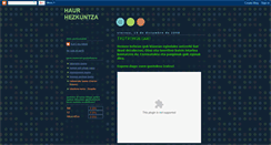 Desktop Screenshot of haurhezkuntza08.blogspot.com