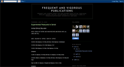 Desktop Screenshot of frequentetvigorous.blogspot.com