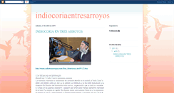 Desktop Screenshot of indiocoriaentresarroyos.blogspot.com