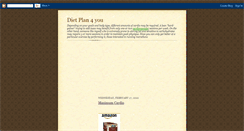 Desktop Screenshot of dietplan4you.blogspot.com