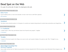 Tablet Screenshot of deadspotontheweb.blogspot.com