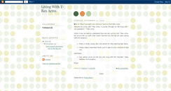 Desktop Screenshot of livingwithtrexarms.blogspot.com