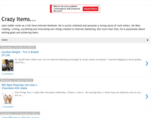 Tablet Screenshot of crazy-items.blogspot.com