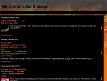 Tablet Screenshot of miracleartcolourdesign.blogspot.com