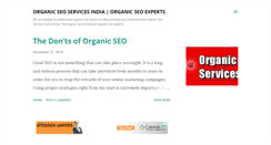 Desktop Screenshot of organicseoservicesin.blogspot.com