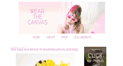 Desktop Screenshot of iwearthecanvas.blogspot.com