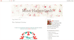 Desktop Screenshot of misshaberdash.blogspot.com