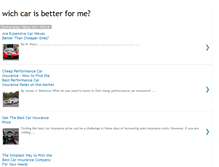 Tablet Screenshot of choosebestcar.blogspot.com