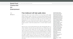 Desktop Screenshot of bombproofcinema.blogspot.com