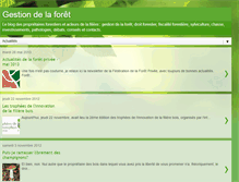 Tablet Screenshot of gestiondelaforet.blogspot.com