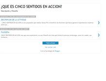 Tablet Screenshot of filosofiacincosentidosenaccion.blogspot.com