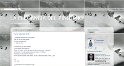 Desktop Screenshot of eleganciadelpinguino.blogspot.com