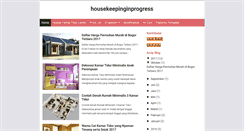 Desktop Screenshot of housekeepinginprogress.blogspot.com