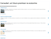 Tablet Screenshot of carnaubalecoturismo.blogspot.com