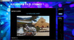 Desktop Screenshot of alejandriaenelcosmos.blogspot.com