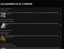 Tablet Screenshot of alejandriaenelcosmos.blogspot.com