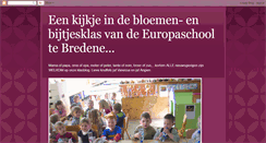 Desktop Screenshot of bloemen-bijen-europaschool.blogspot.com