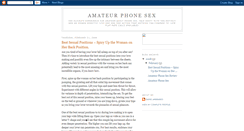 Desktop Screenshot of amateur-phone-sexx.blogspot.com