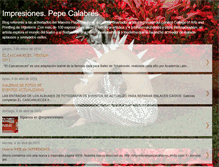 Tablet Screenshot of impresionespepecalabres.blogspot.com