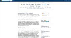 Desktop Screenshot of howtomakemoneyonlinerightnow.blogspot.com