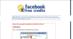 Desktop Screenshot of free-facebook-credits-download.blogspot.com