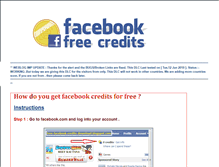 Tablet Screenshot of free-facebook-credits-download.blogspot.com