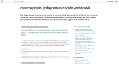 Desktop Screenshot of educomunicacionambiental.blogspot.com
