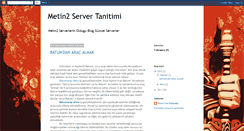 Desktop Screenshot of metin2servertanitimi.blogspot.com