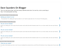 Tablet Screenshot of davesaundersonblogger.blogspot.com