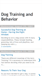 Mobile Screenshot of dog-training-and-behavior.blogspot.com