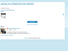 Tablet Screenshot of antalyadireksiyondersi.blogspot.com