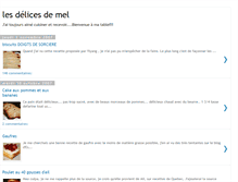 Tablet Screenshot of lesdelicesdemel.blogspot.com