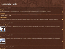 Tablet Screenshot of hannahandhaiti.blogspot.com