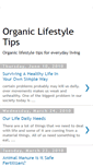 Mobile Screenshot of organic-lifestyle-tips.blogspot.com