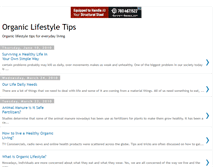 Tablet Screenshot of organic-lifestyle-tips.blogspot.com