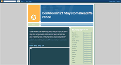 Desktop Screenshot of 6room1217daystomakeadifference.blogspot.com
