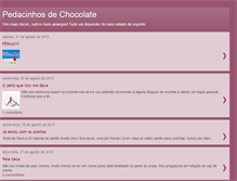 Tablet Screenshot of pedacinhoschocolate.blogspot.com