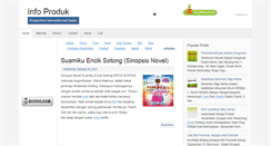 Desktop Screenshot of maklumatproduk.blogspot.com