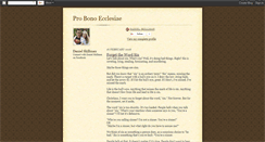 Desktop Screenshot of probonoecclesiae.blogspot.com