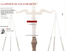 Tablet Screenshot of laopiniondelosjudiciales.blogspot.com