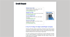 Desktop Screenshot of creditrepairabout.blogspot.com