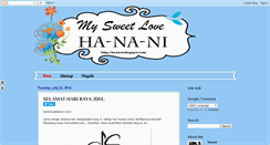 Desktop Screenshot of ha-na-ni.blogspot.com