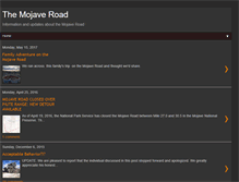 Tablet Screenshot of mojaveroad.blogspot.com
