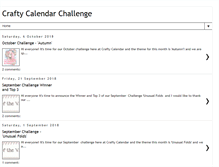 Tablet Screenshot of craftycalendarchallenge.blogspot.com