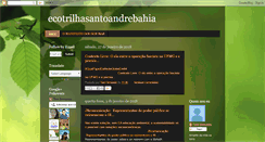 Desktop Screenshot of ecotrilhasantoandrebahia.blogspot.com