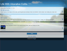 Tablet Screenshot of lifewithcolitis.blogspot.com