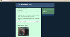 Desktop Screenshot of outofsouthernafrica.blogspot.com