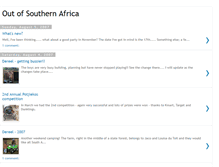 Tablet Screenshot of outofsouthernafrica.blogspot.com